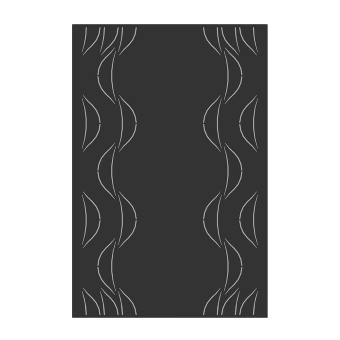 LE MARQUIER - Plaque Murale Eole Noir L80 H120