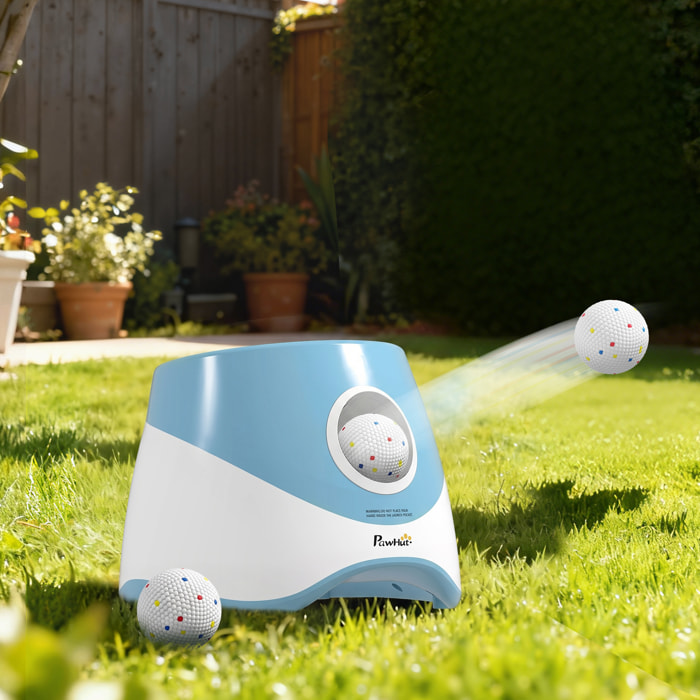 Lanceur de balles automatique pour chien 5 balles ETPU bleu