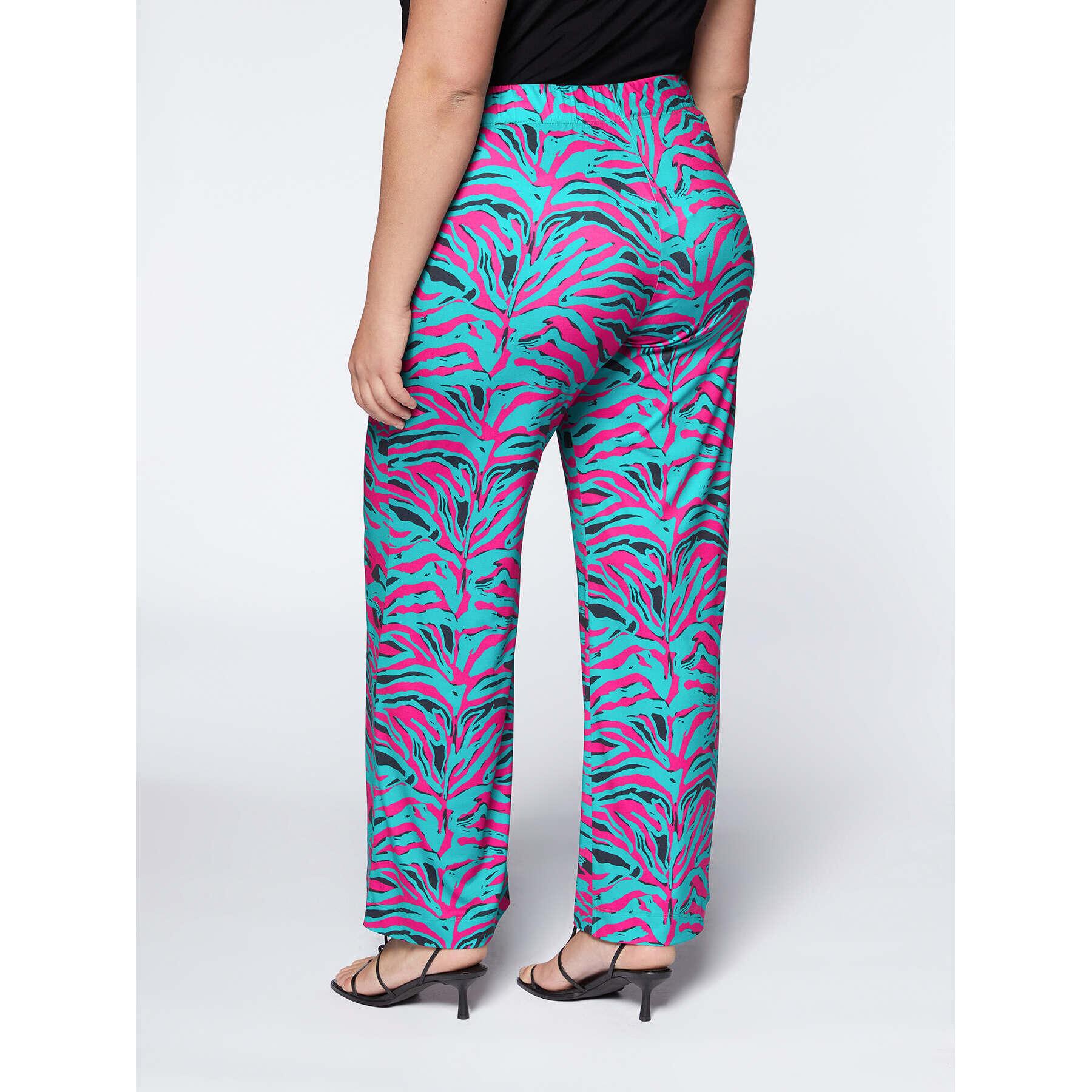 Fiorella Rubino - Pantalón con estampado animalier - Fuchsia