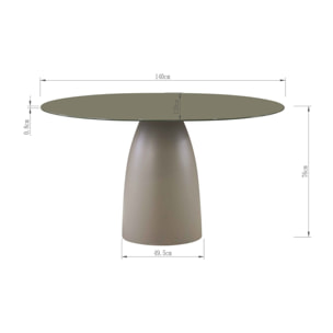 Table Terry 140x120cm Kare Design