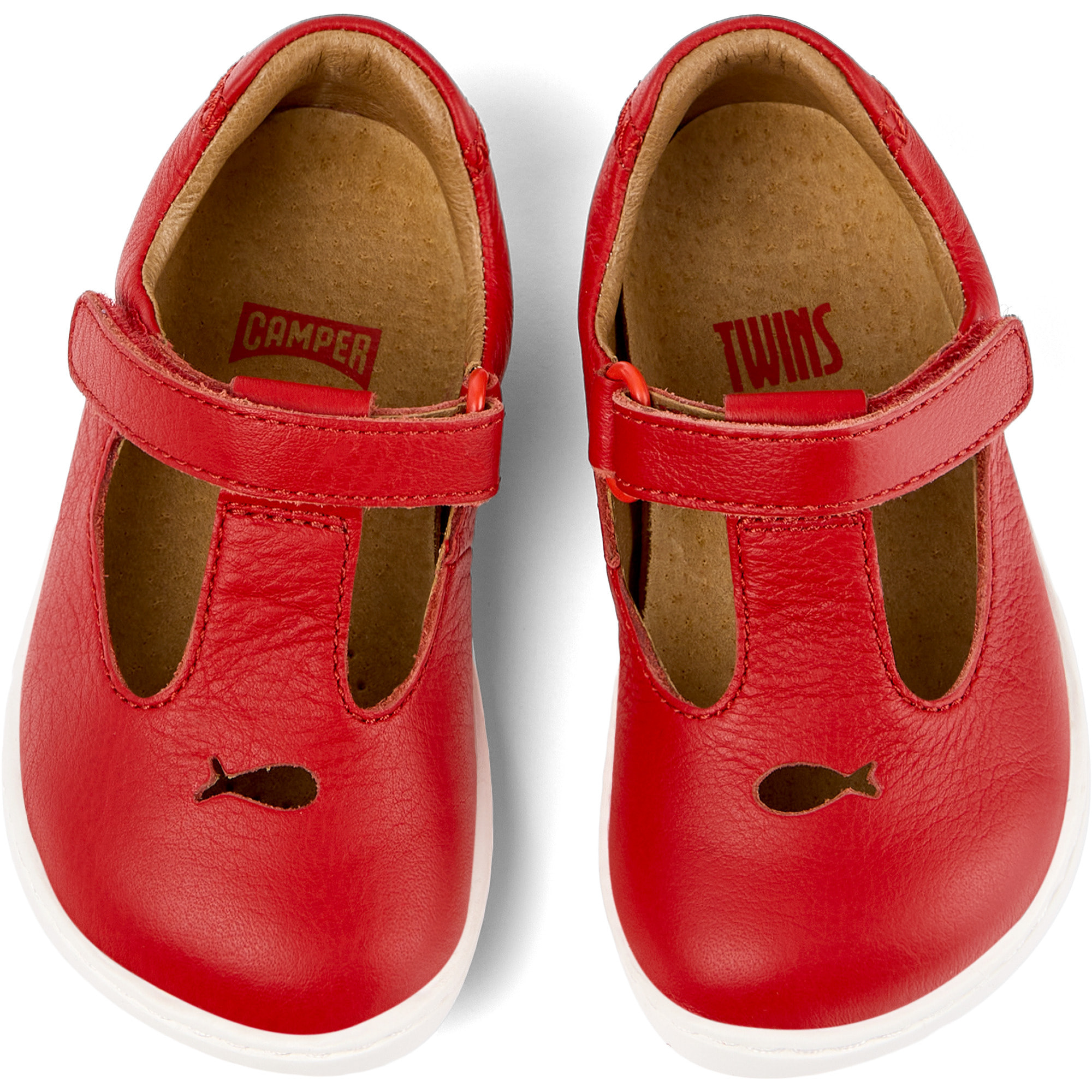 Sneakers - CAMPER Peu Cami - Rosso - Pelle liscia