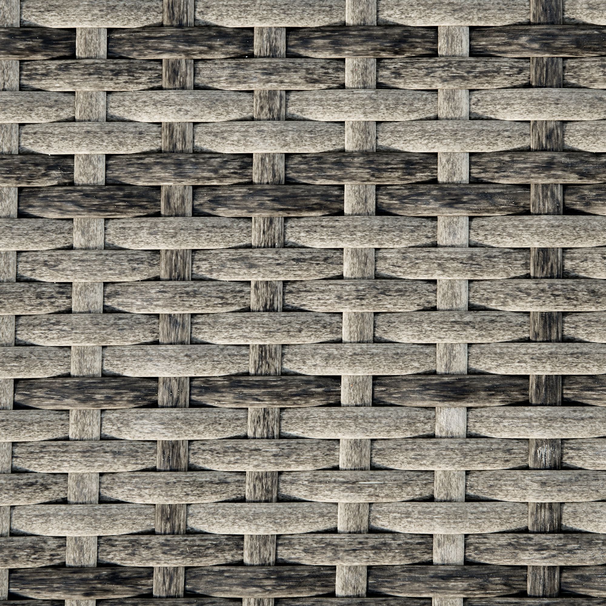 Tumbona de Ratán Reclinable Tumbona de Jardín en Forma de S con 2 Ruedas Respaldo Ajustable en 5 Posiciones y Cojín Extraíble para Patio Terraza 207x70x70 cm Gris