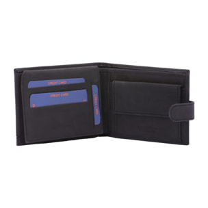 Portafoglio  da uomo In Vera pelle Made in Italy 10,5x13x3 cm