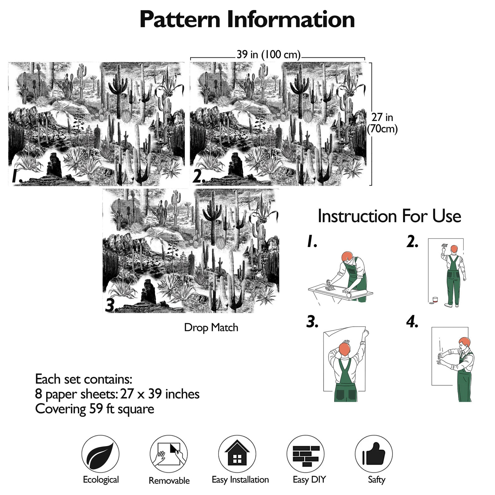 Carta da Parati Cactus