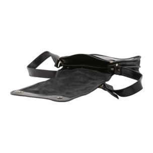 Borsa a tracolla uomo in vera pelle - Modello False - Made in Italy - 29.0 x 24.0 x 9.0 cm