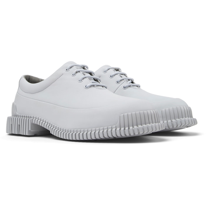 Zapatos de cordones - CAMPER Pix - Gris - Cuero liso