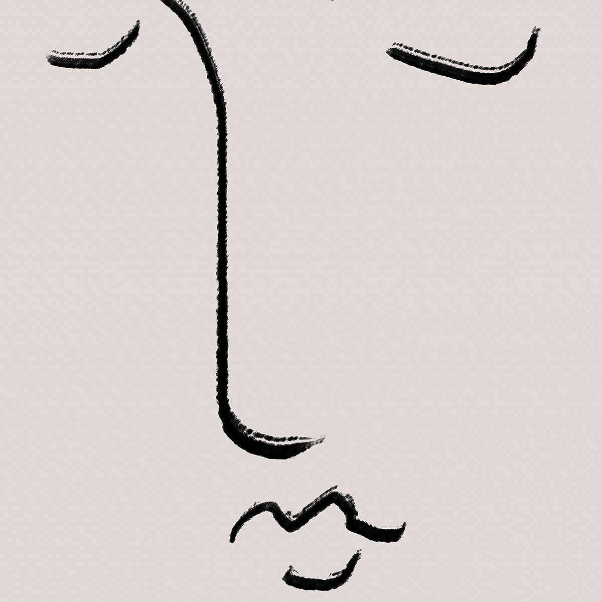 Affiche Simple Ligne No1 Affiche sous cadre bois