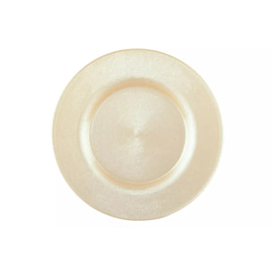 Lot de 6 ASSIETTE PLATE VANILLE