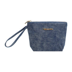 Pochette donna jeans in tessuto
