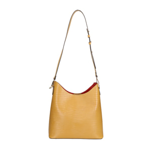Borsa a spalla da donna - Modello Carmine - Vera pelle - 27.0 x 23.0 x 9.0 cm