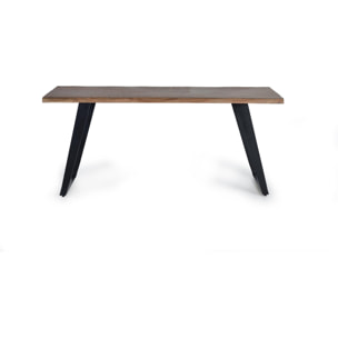 Mesas de Comedor de Madera de Acacia 180 Cm Estilo Rústico Moderno