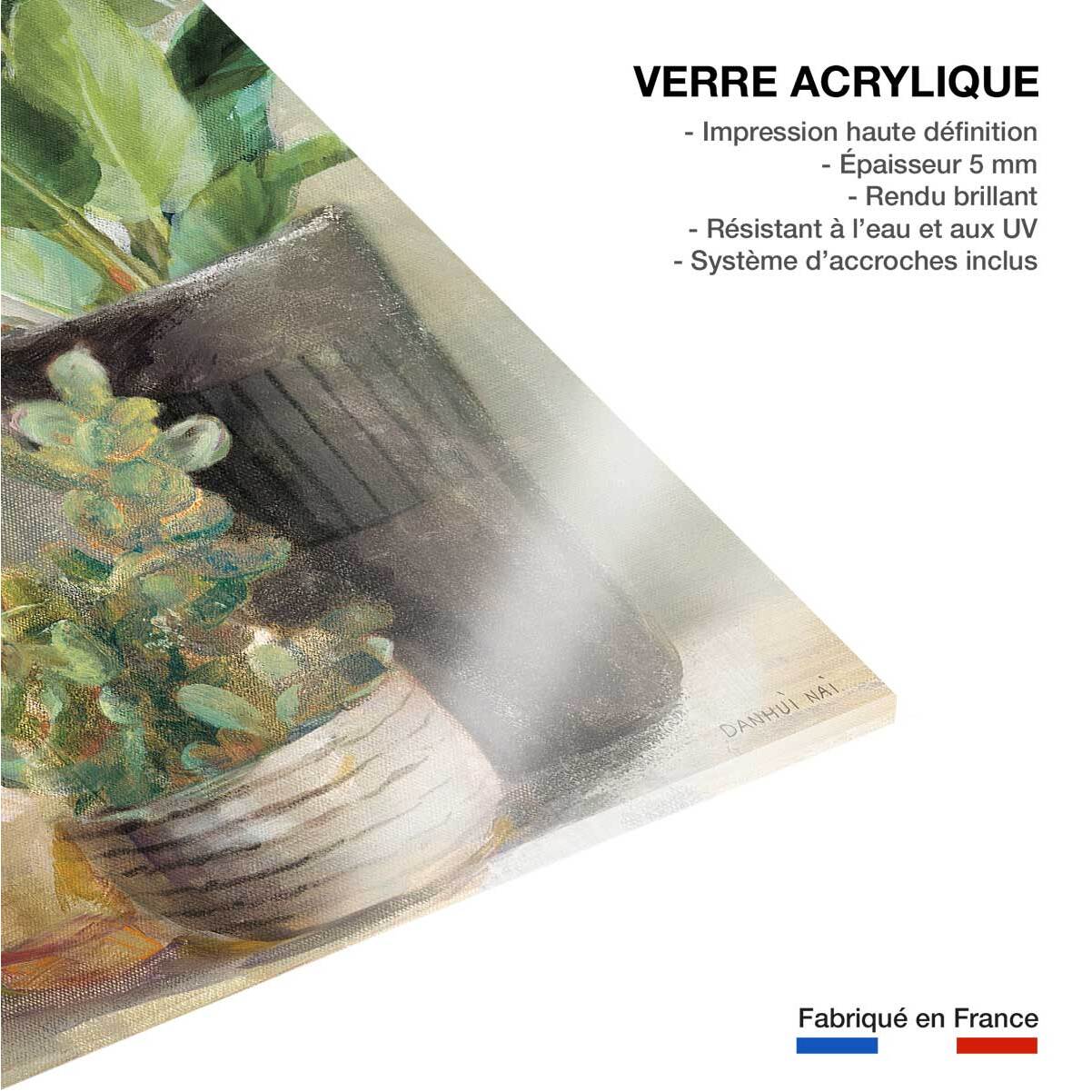 Tableau fleurs jardin d'intérieur  Tableau plexiglas