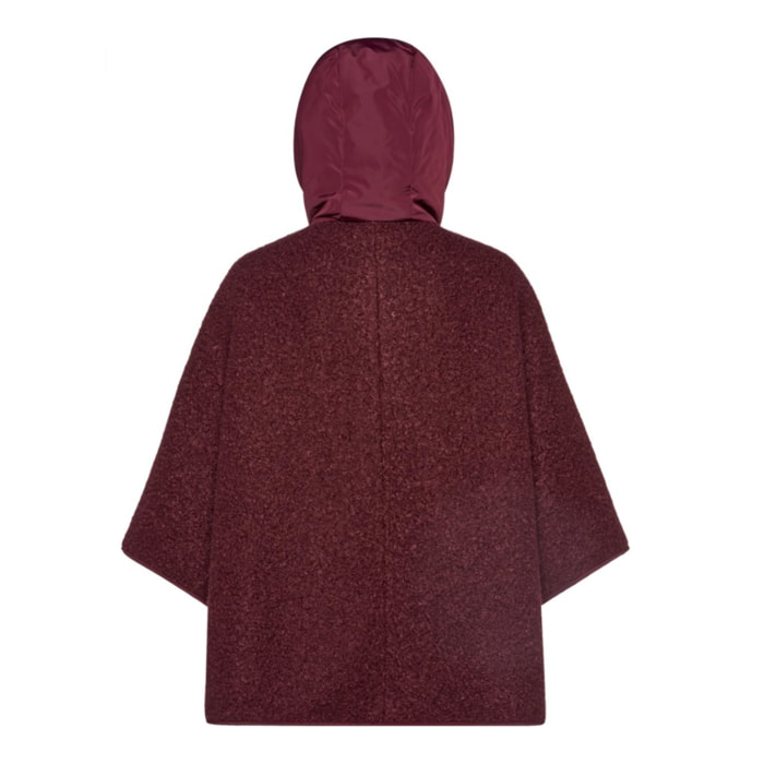 Chaqueta Mujer de la marca GEOX  modelo W SWEATER CURLY CAPE BURDEOS