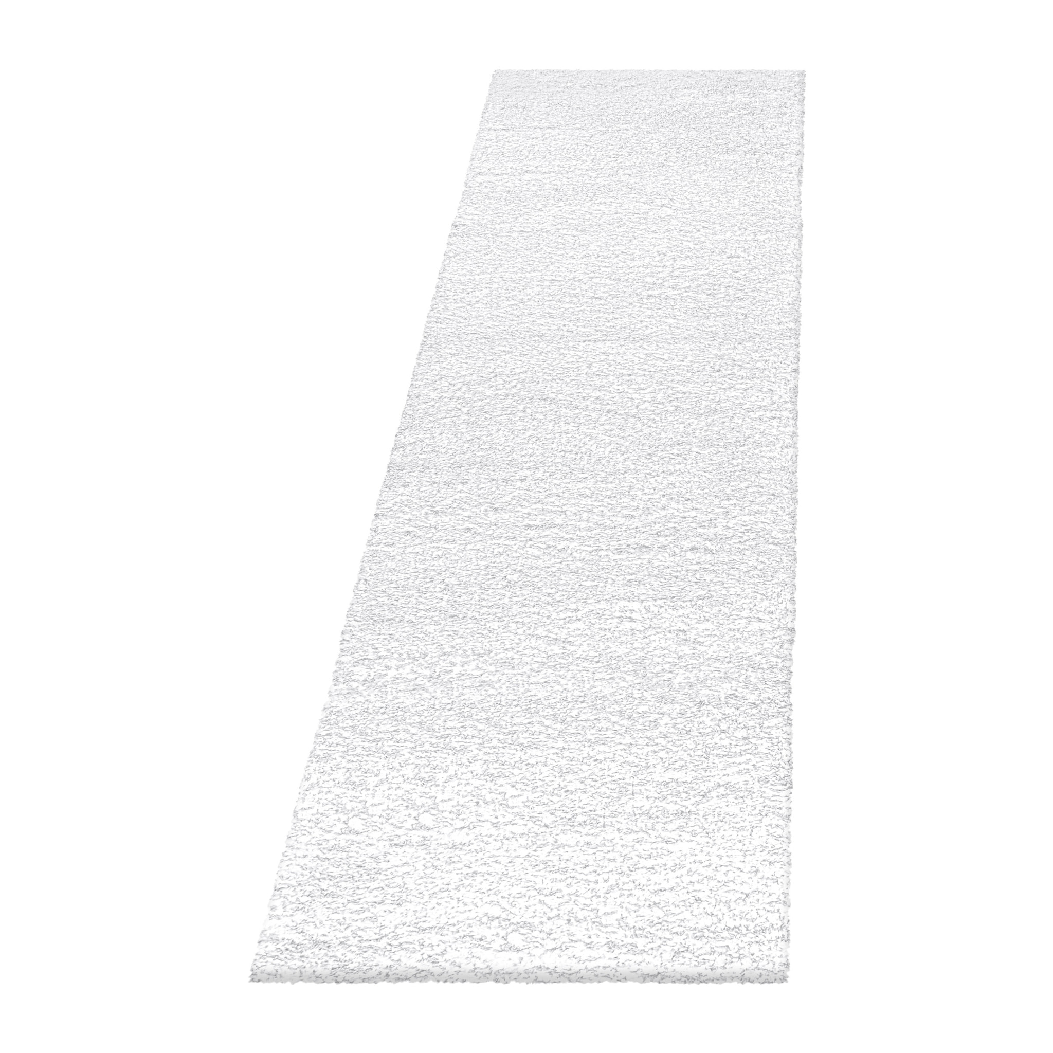 FLUFFY - Tapis shaggy uni à poils longs Blanc