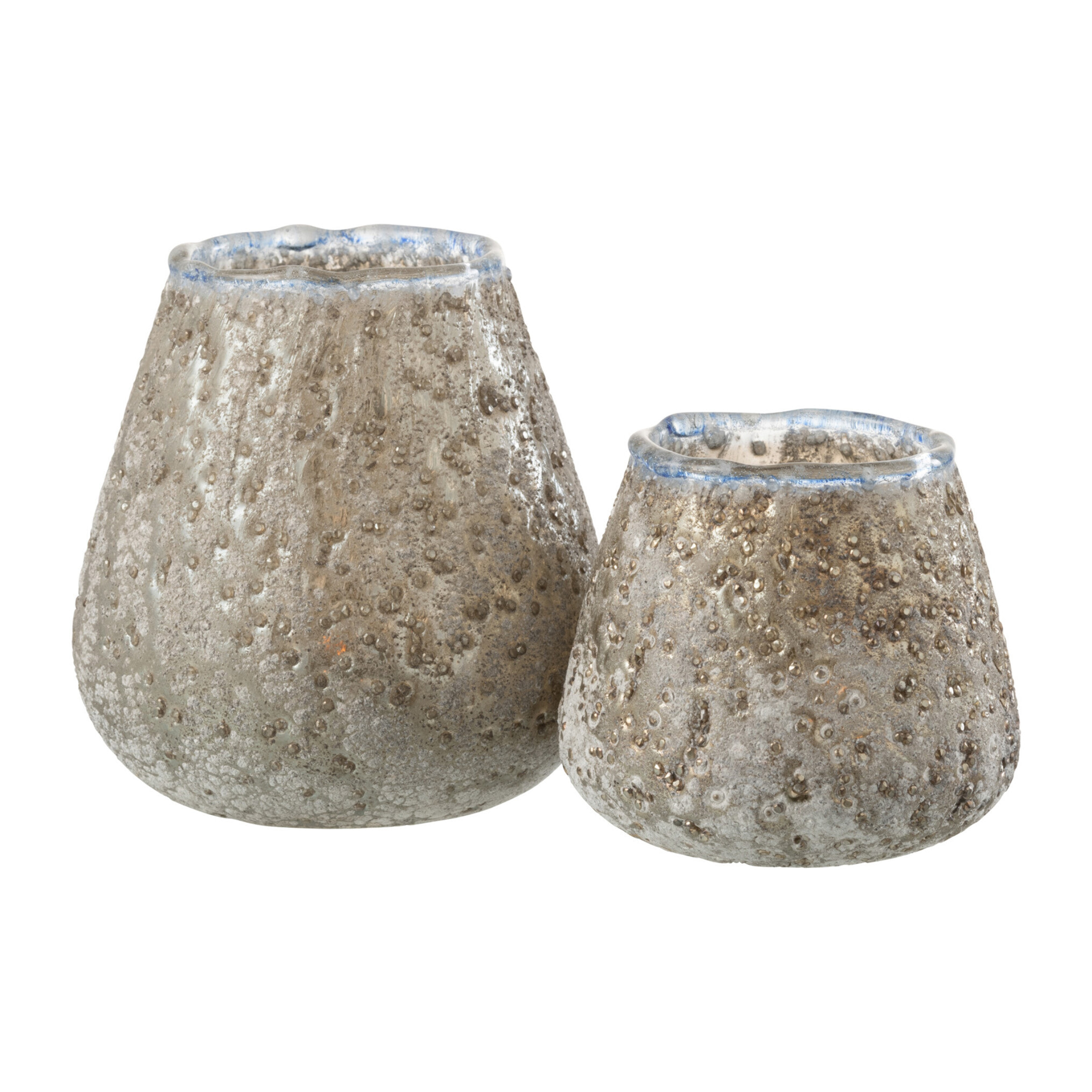 J-Line bougeoir - verre - gris - medium