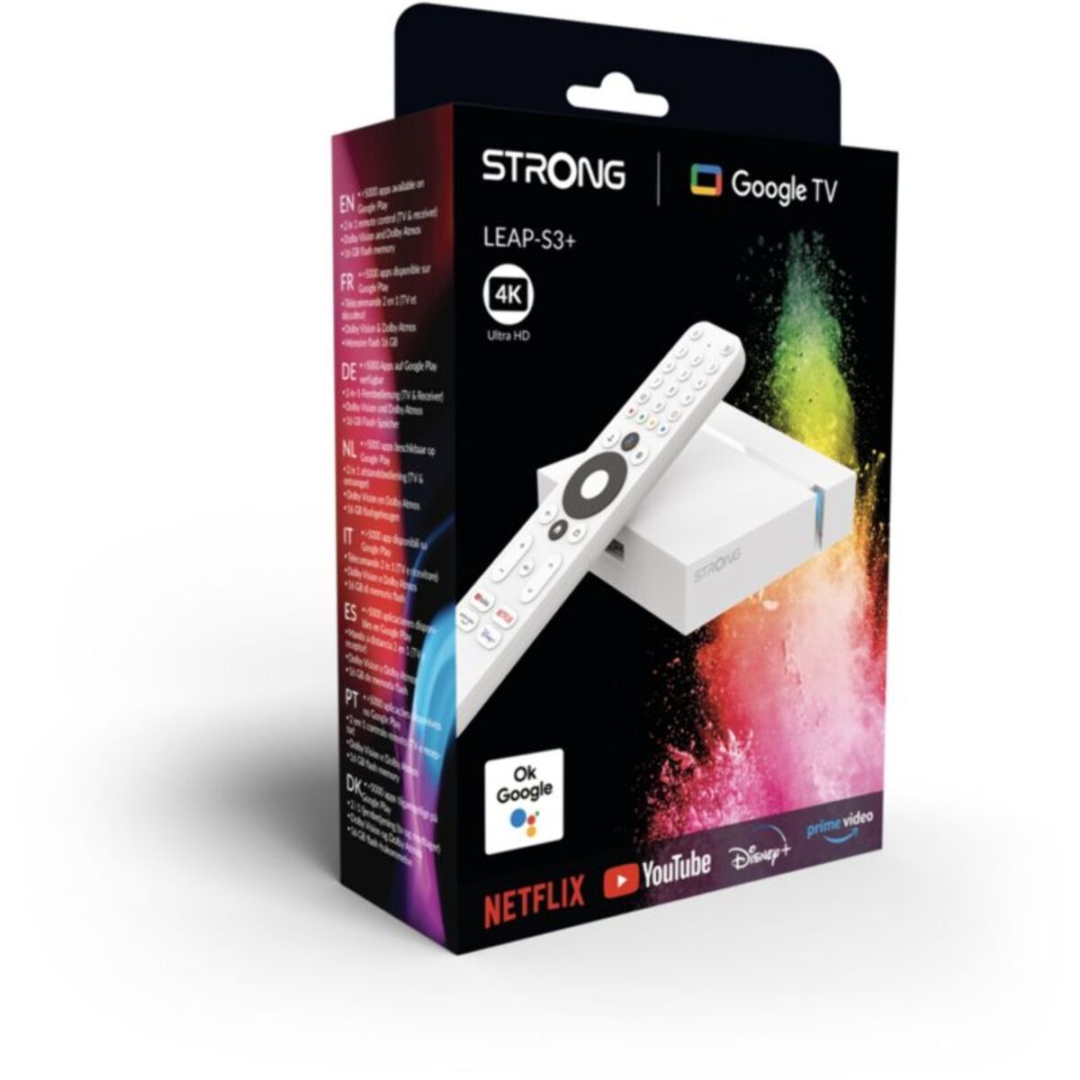 Passerelle multimédia STRONG LEAP-S3+ V2 Box Google TV 4K Chromecast