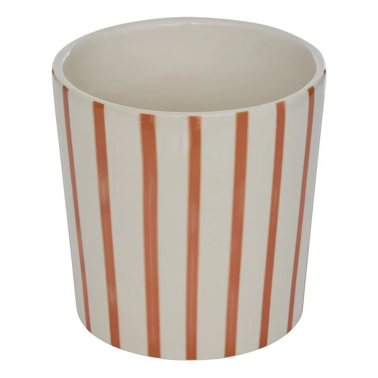 Set de 2 Pots de Fleurs Pool en dolomite 22,3x22,3x24,5cm Orange et Violet