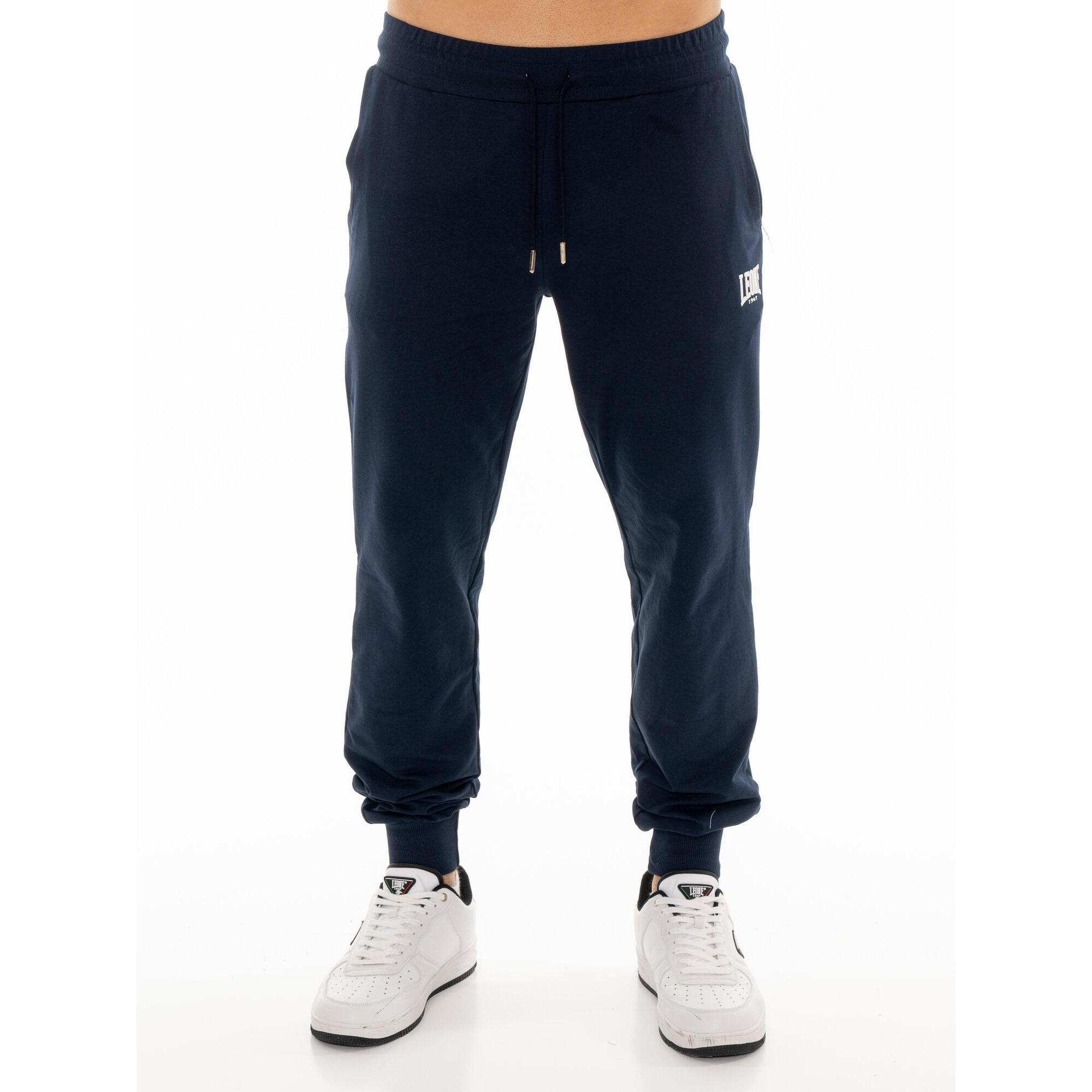 Pantaloni sportivi con polsini da uomo Leone Basic