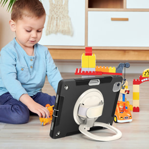 DAM Custodia Rugged Armor per iPad 10,9 pollici. 360°, serie A, seconda generazione. Con maniglia. 20,5x4x27cm. Colore nero