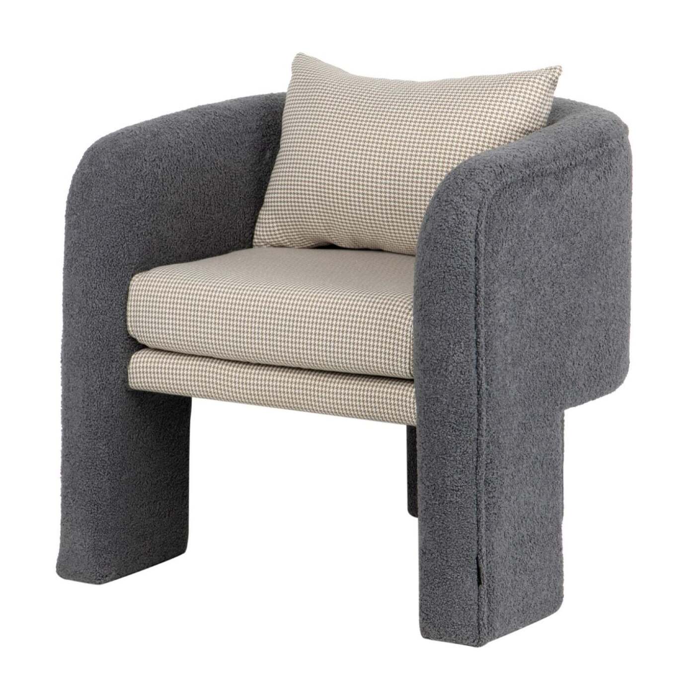 Sillon Boucle Gris Turku 69x71x70 Cm