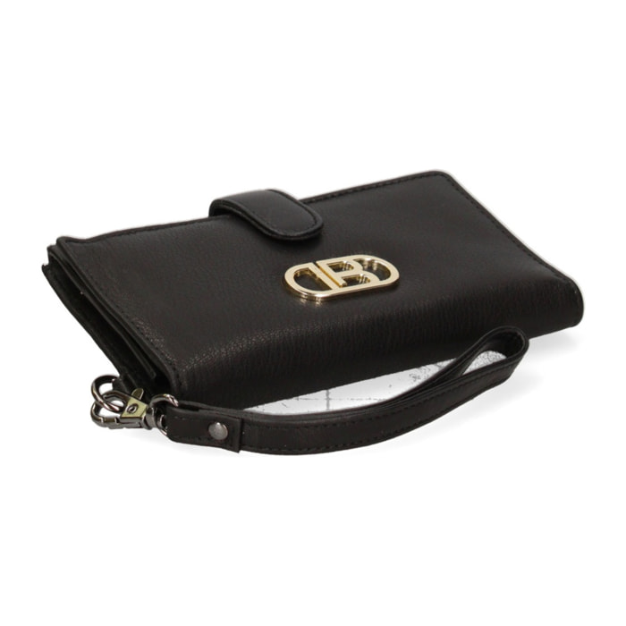 Portafoglio donna in vera pelle - Modello False - Casual - 17.0 x 9.5 x 2.0 cm