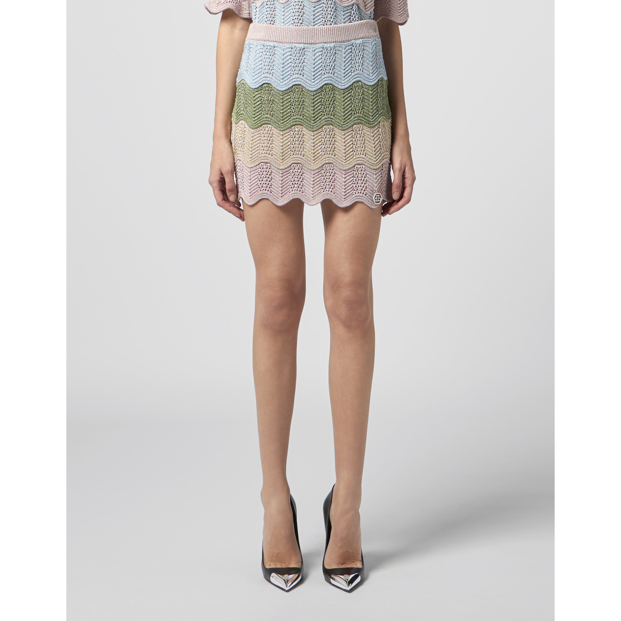 PHILIPP PLEIN Mini Skirt Color Wave