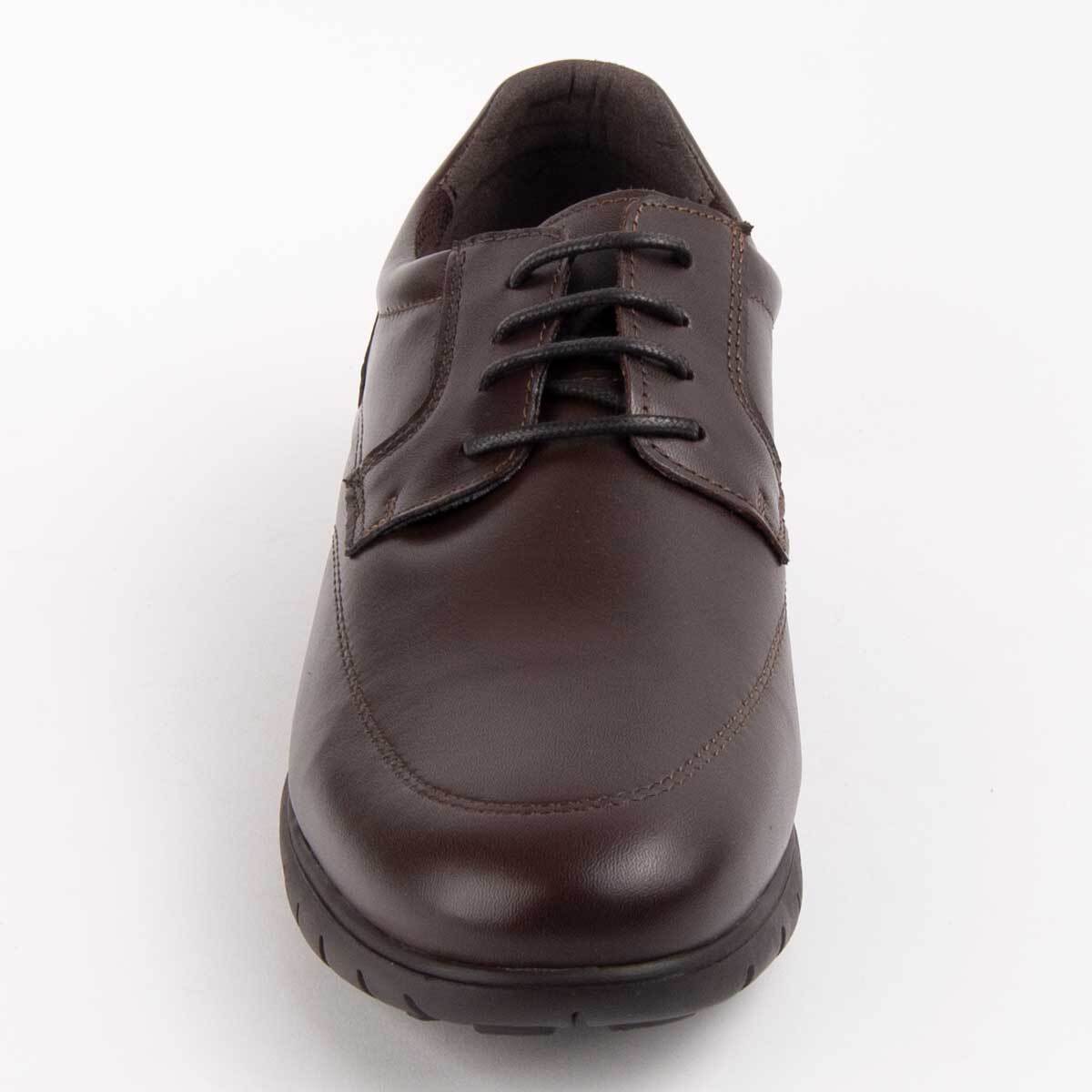 Zapato Oxford De Piel - Marron