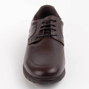 Zapato Oxford De Piel - Marron