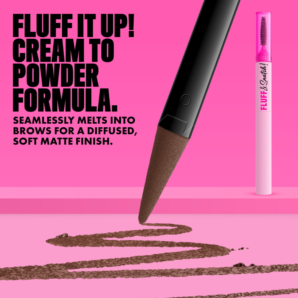 NYX Professional Makeup Fluff & Snatch Crayon Sourcil Précision Effet Poudré COOL ASH BROWN