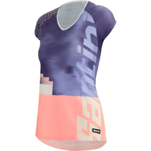 Slam - Tennis T-Shirt Donna - Viola - Donna