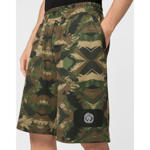 PLEIN SPORT Sport Shorts CAMOUFLAGE