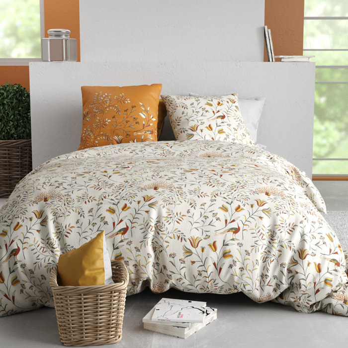 Parure housse de couette imprimé 100% coton - demil