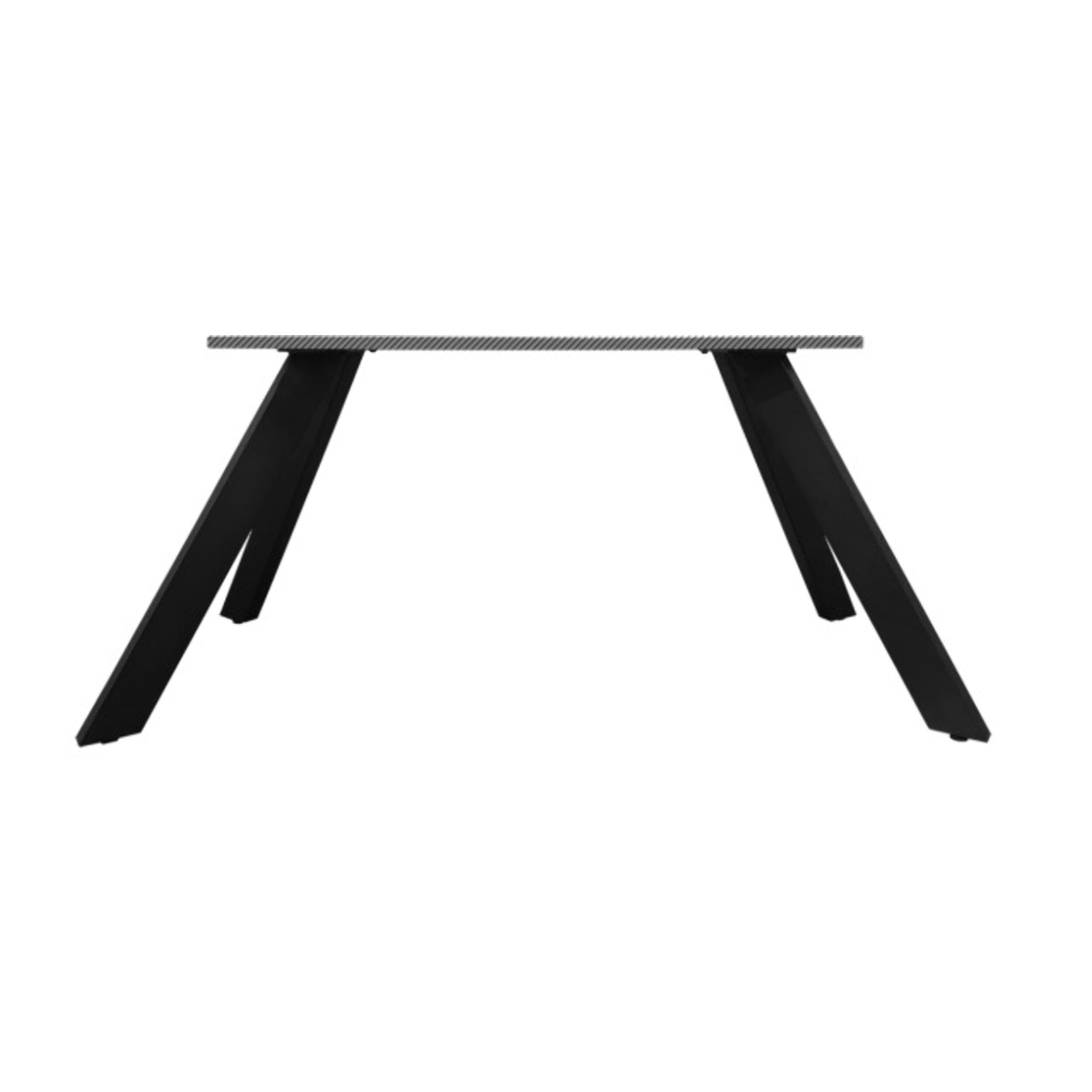 Table extensible céramique gris marbré 180/260 cm - 8 piètements - UNIK