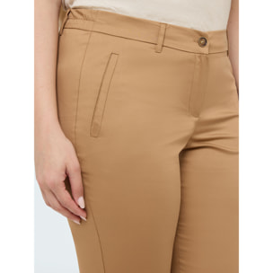 Fiorella Rubino - Pantaloni New York in cotone stretch - Marrone