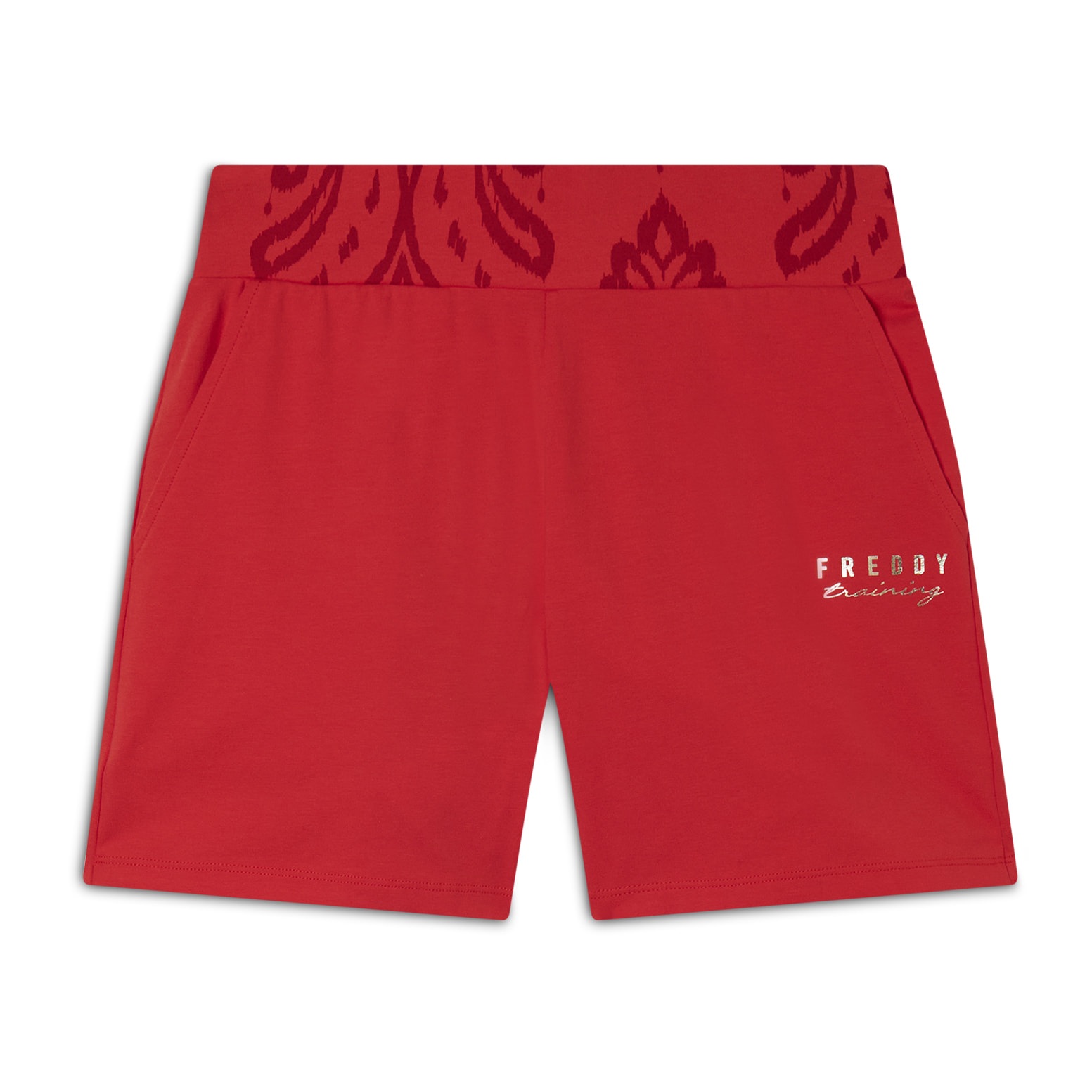 Short sportivi con fascia in vita floreale