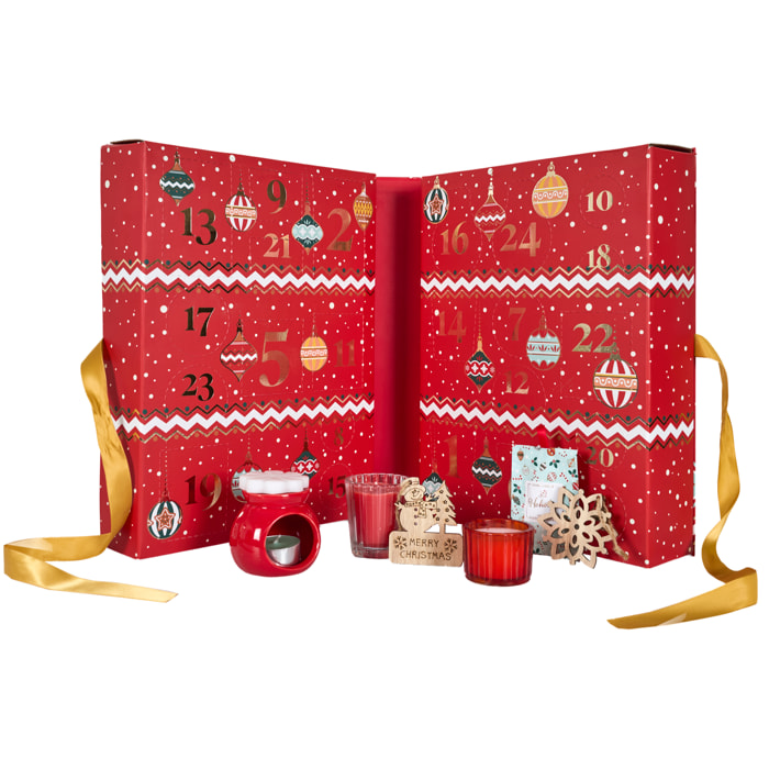 CALENDRIER AVENT BOUGIES ET SURPRISES NOEL TRADI