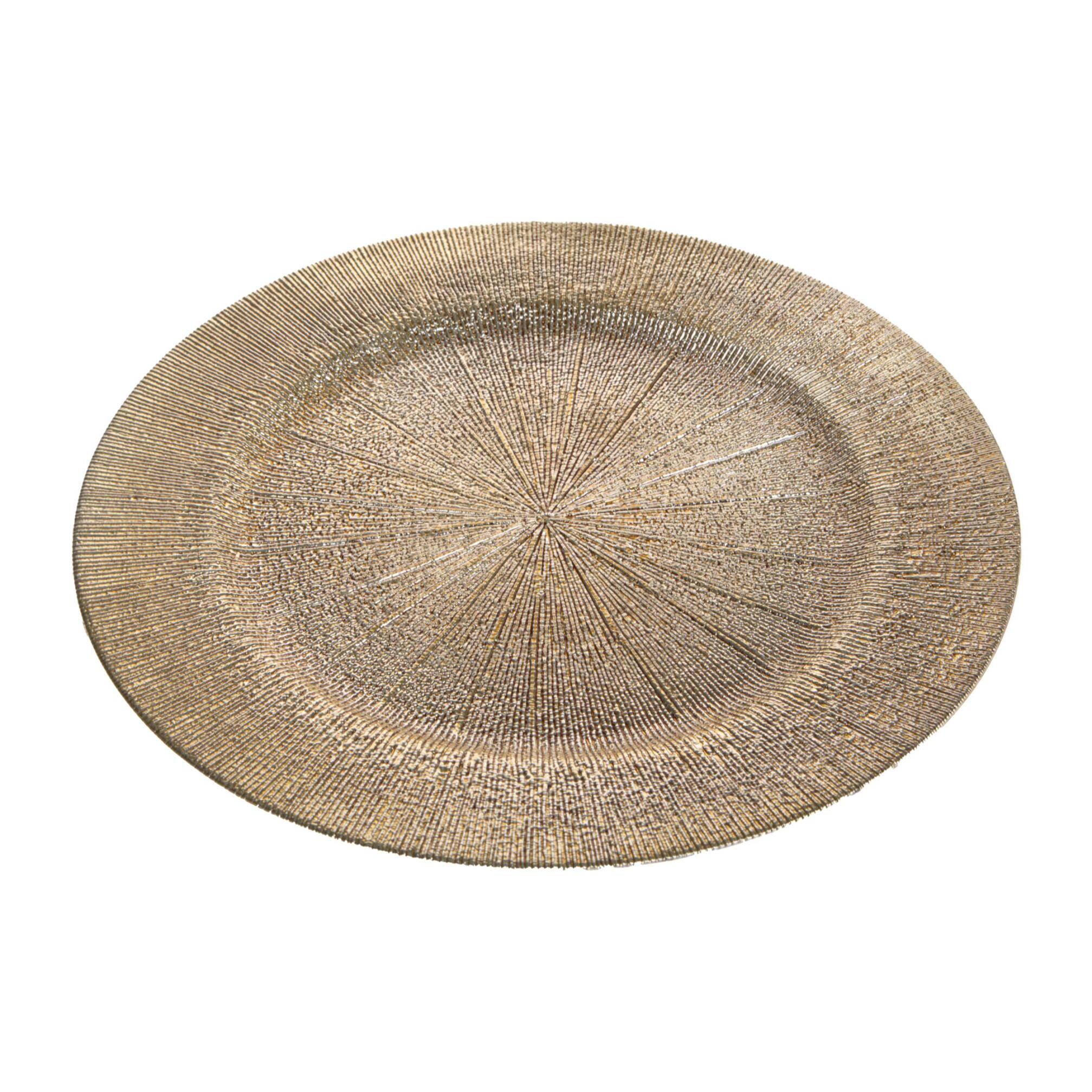 Piatto con linee uso decorativo - Pezzi 6 - ORO - Bianchi Dino SpA