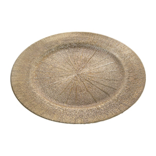 Piatto con linee uso decorativo - Pezzi 6 - ORO - Bianchi Dino SpA