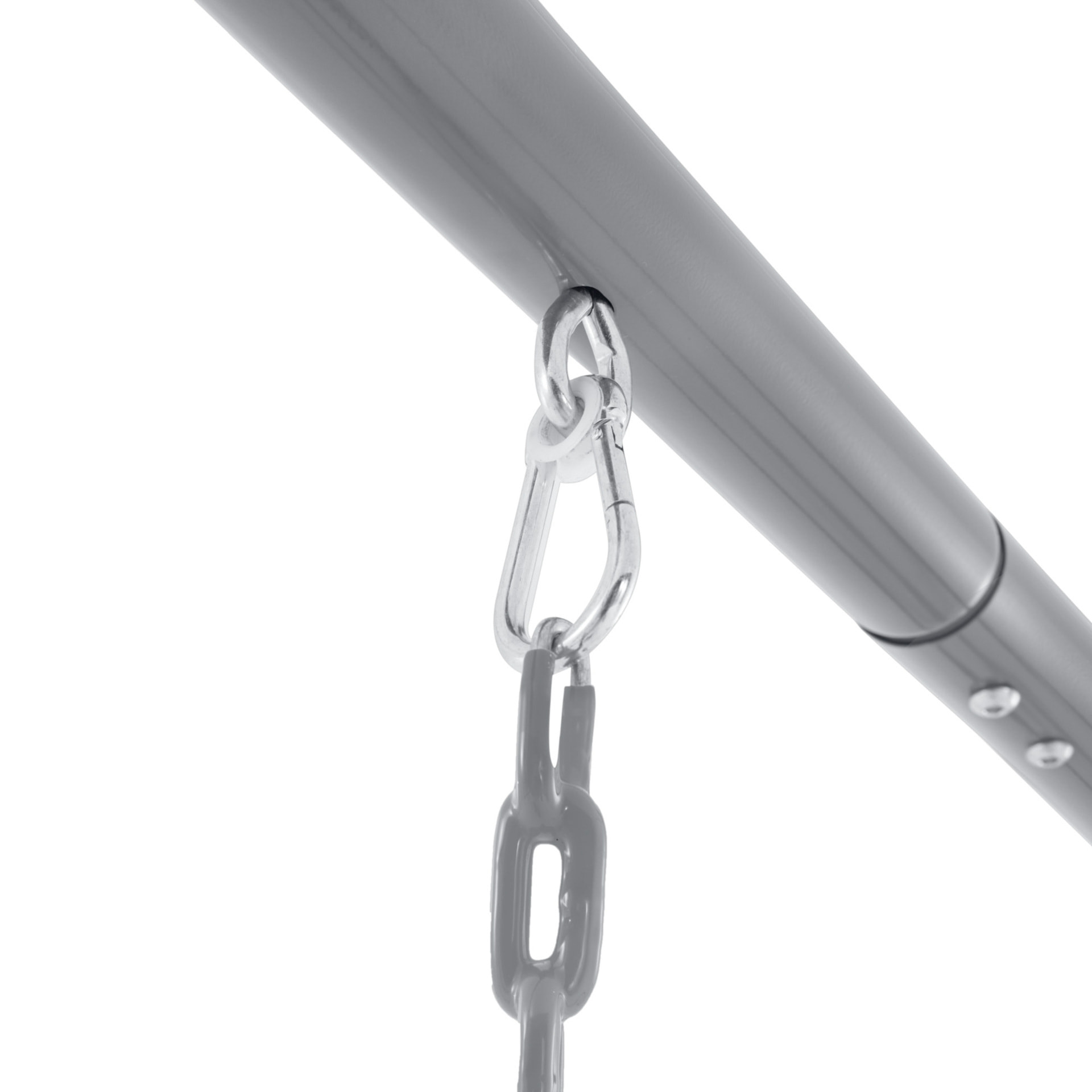 Intex Altalena Swing Set Grigia, Due Seggiolini e Dondolo, 343x249x203 cm