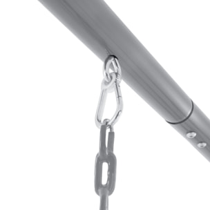 Intex Altalena Swing Set Grigia, Due Seggiolini e Dondolo, 343x249x203 cm