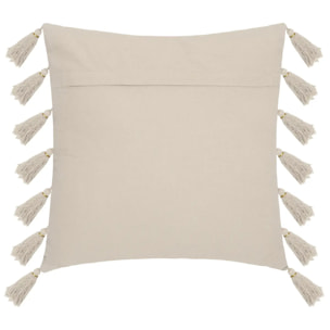 Coussin "Gyspy" en coton ivoire 50x50 cm