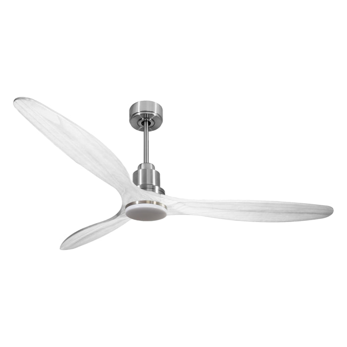 Ventilateur de plafond Réversible  Thermostat Dimmable Wifi Moteur à courant continu Toits en pente Télécommande Lumière à trois tons Hypersilence Mémoire