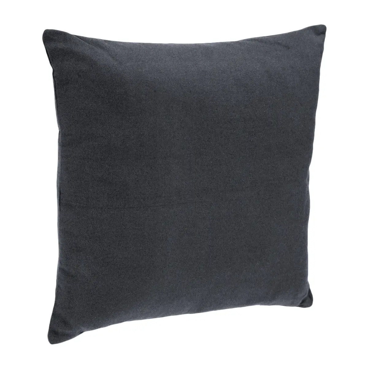 Coussin déhoussable coton gris ardoise 38x38cm