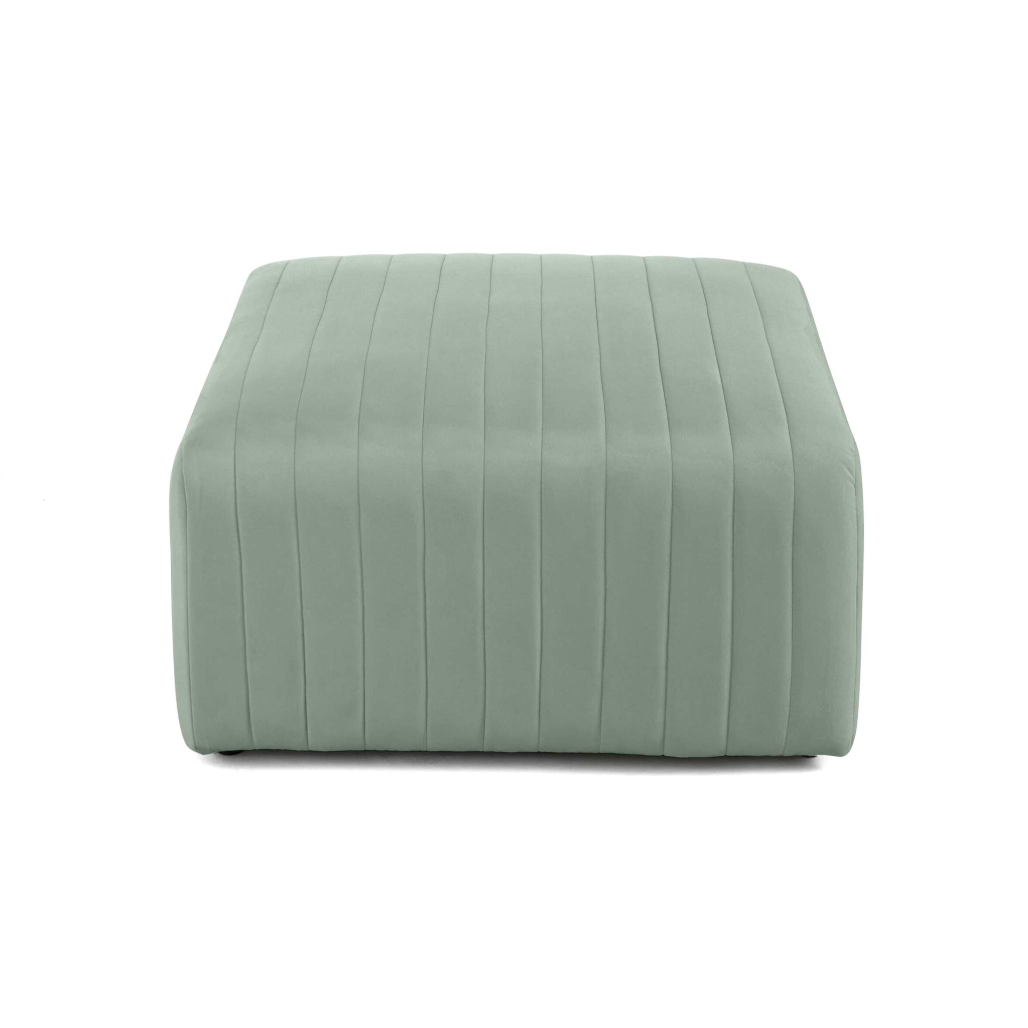 Nova - pouf modulable - en velours - Bleu