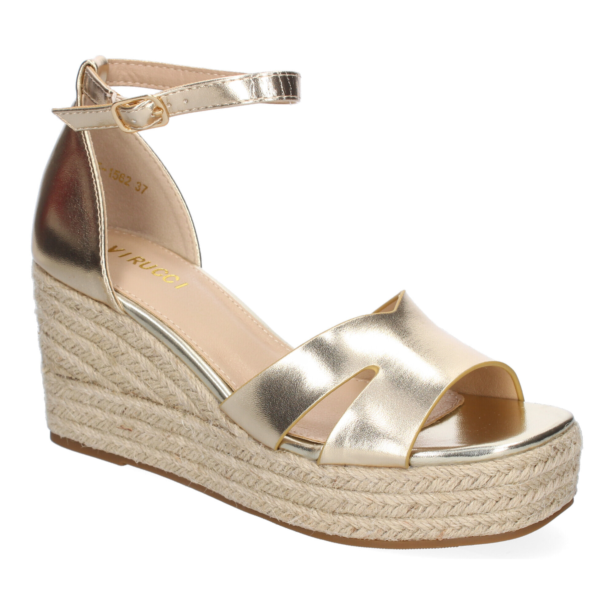 Sandalia de Cuña de Yute para Mujer, Comodo y Elegante, Diseño Moderno