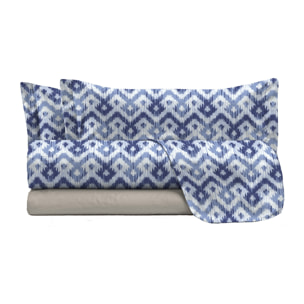 COMPLETO LETTO FANTASY, 100% Microfibra - ROMBI