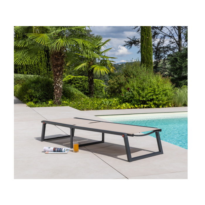 NARA - Transat de jardin pliable - Lin