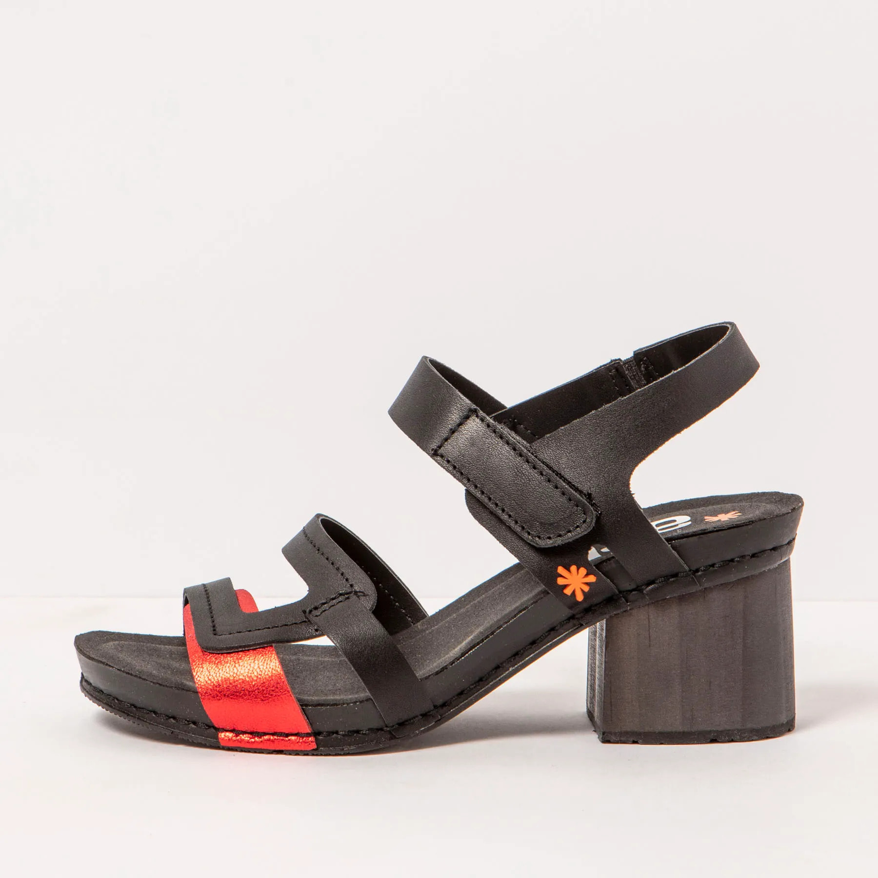 Sandalias con tacón 1875 NAPPA MULTI BLACK/ I WISH color Multi black