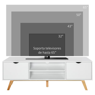 Soporte para TV con Armarios Estantes de Madera 150x39x50 cm