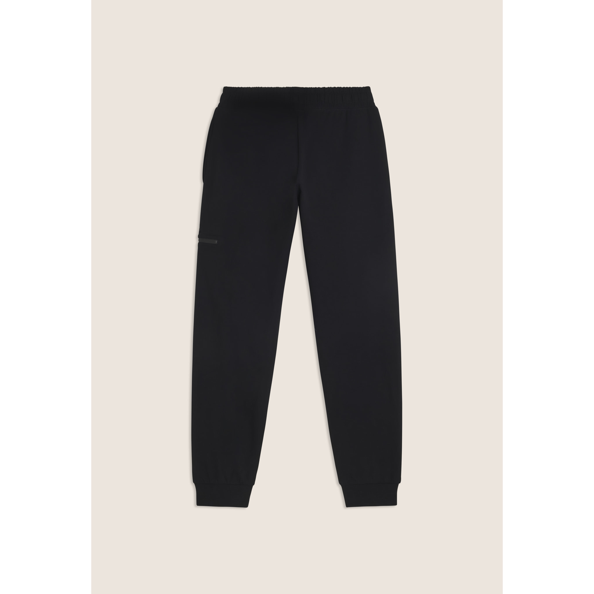 Pantaloni regular con tasca zip sulla gamba